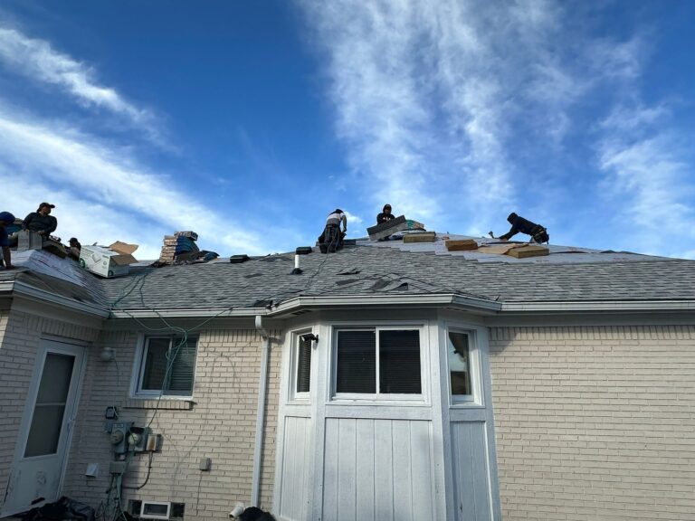 roof replacement in progress